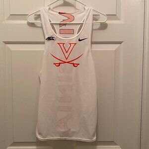 Virginia UVA Cavaliers Men's Track Team Issued Nike White Tank Top Large (10)
